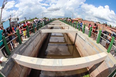 notícia: Estado inaugura a macrodrenagem do canal do Salgado Grande em Castanhal