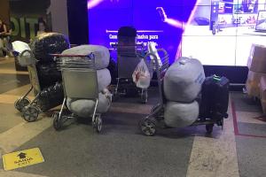 galeria: 	Sefa apreende R$ 90 mil em confecções no aeroporto