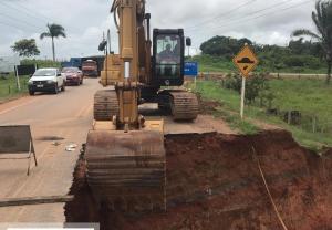 notícia: Setran envia equipe para manutenção da PA-279