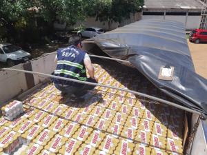 notícia: Sefa apreende mais de 103 mil latas de cerveja em Marabá