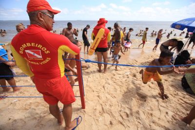 notícia: Corpo de Bombeiros do Pará usa drone para garantir a segurança dos veranistas