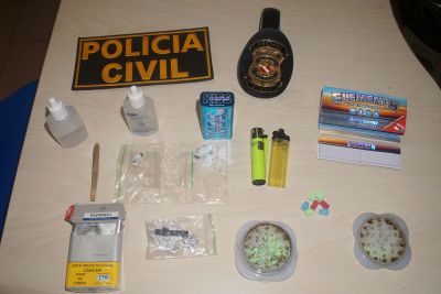 notícia: Polícia Civil apreende drogas sintéticas durante festa em Salinópolis
