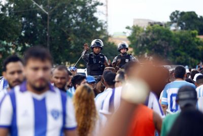 notícia: Jogo entre Paysandu e Atlético Acreano terá 400 policiais militares nas ações de segurança
