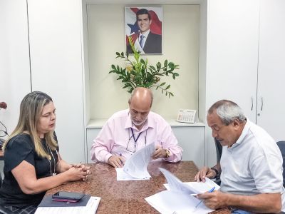 notícia: Cosanpa e Prefeitura de Cachoeira do Arari assinam convênio de cooperação