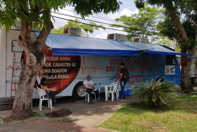 notícia: Campanhas com a unidade móvel ajudam a manter banco de sangue do Hemopa
