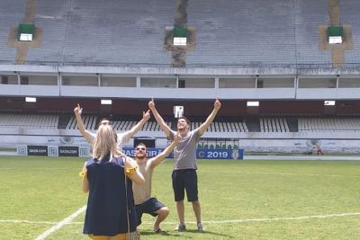notícia: Paranaenses visitam o Mangueirão e se encantam pelo estádio