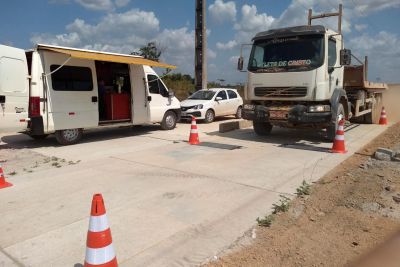 notícia: Setran instala balança para pesagem de veículos na PA-150