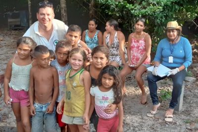 notícia: População ribeirinha é vacinada contra raiva humana em Portel