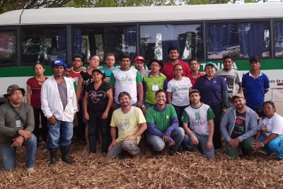 notícia: Ideflor-Bio capacita agricultores em implantação de Sistemas Agroflorestais
