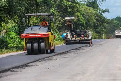 notícia: Obras de asfaltamento da PA-252 devem ser concluídas até o final do ano