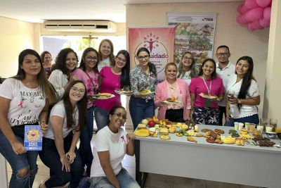 notícia: Palestra sobre o outubro rosa aborda o autocuidado com servidores
