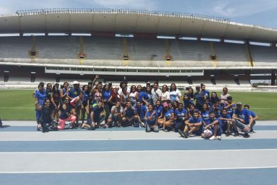 notícia: Mangueirão é visitado por alunos do Projeto Mundiar e do EJA