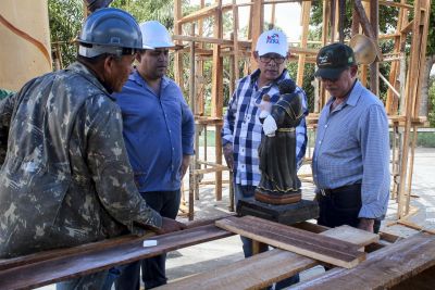notícia: Obras no Mirante de São Benedito estão em ritmo acelerado