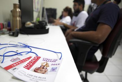 notícia: Secretaria de Comunicação tem ponto de apoio para cobertura do Círio 2019