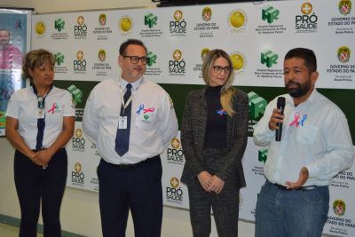 notícia: Hospital promove campanha conjunta do Outubro Rosa e Novembro Azul