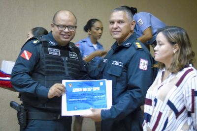 notícia: Unidades da Polícia Militar comemoram dois anos de funcionamento em Santarém