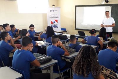 notícia: Enem 2019: TerPaz leva palestra sobre Amazônia para alunos da rede estadual