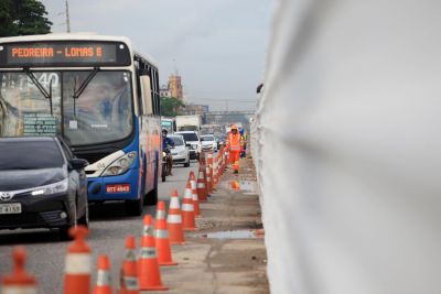 notícia: Obras da BR-316: inicia remanejamento de rede de água para construção de passarelas e estações