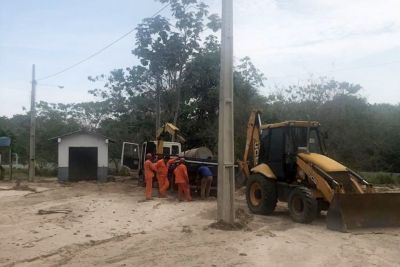 notícia: Cosanpa segue com ações de recuperação do sistema de água em Monte Alegre