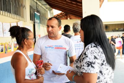 notícia: Ações da Sectet chegam ao Jurunas por meio do TerPaz