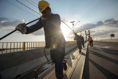 notícia: Governo entregará à população a Ponte Rio Moju antes do Natal