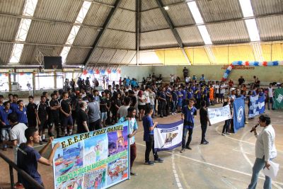 notícia: Abertura da Copa NEL-TerPaz reúne quase 400 estudantes de escolas públicas