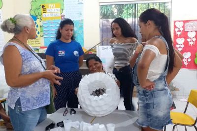 notícia: Moradoras de Belém e Castanhal produzem enfeites recicláveis para festas de fim de ano