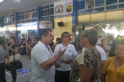 notícia: Arcon-Pa realiza ação para orientar usuários no Terminal Rodoviário de Belém