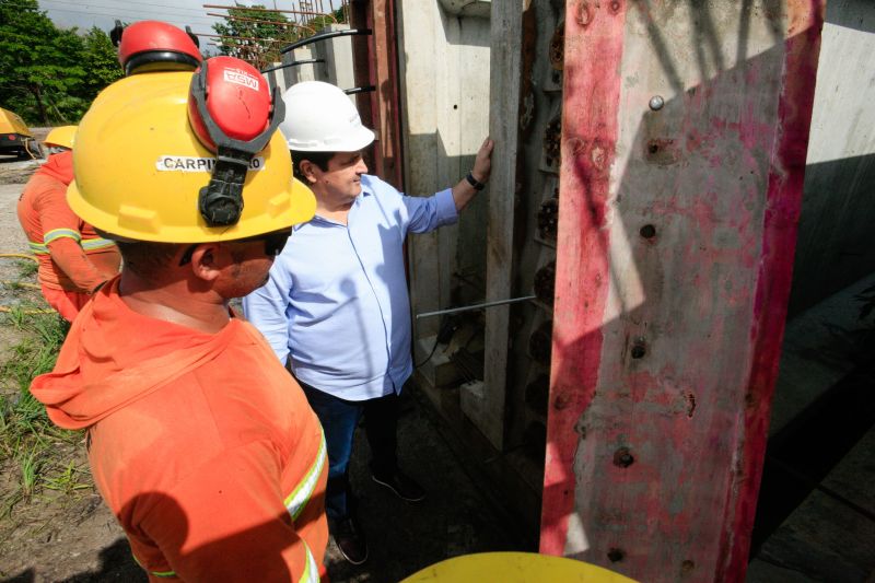 A Secretaria de Estado de Transportes (Setran) concretou nesta terça-feira, 11, a 31ª das 56 vigas que serão utilizadas na obra da ponte sobre o Rio Meruú, em Igarapé-Miri, no Baixo Tocantins.