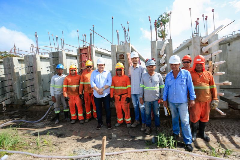 A Secretaria de Estado de Transportes (Setran) concretou nesta terça-feira, 11, a 31ª das 56 vigas que serão utilizadas na obra da ponte sobre o Rio Meruú, em Igarapé-Miri, no Baixo Tocantins.