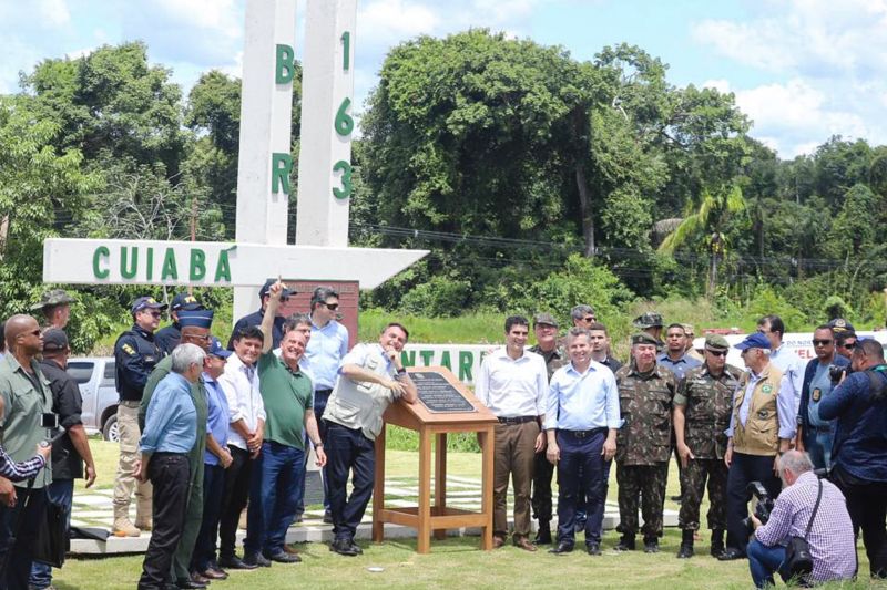 BR - 163Inauguração da Br 163 Pá/Mt em Cachoeira da serra distrito de Altamira Fotos Marco Santos/ agpara