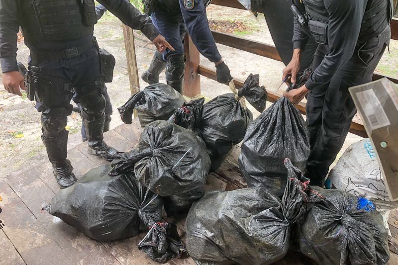 A Polícia Civil deu seguimento, nesta quarta-feira (19), à operação "Narcos II", que contou com apoio da Guarda Municipal de Belém e Marinha do Brasil, por meio do Batalhão de Operações Ribeirinhas. <div class='credito_fotos'>Foto: Ascom / Polícia Civil | <a href='/midias/2020/originais/6008_e026b12a-4c06-6e81-c609-15d9b141bc03.jpg' download><i class='fa-solid fa-download'></i> Download</a></div>