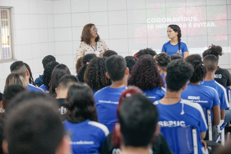 Precaucoes Corona Virus nas Escolas. <div class='credito_fotos'>Foto: Jader Paes / Agência Pará | <a href='/midias/2020/originais/6080_fc51d2bd-7dbe-346a-04ad-278e6a928d0b.jpg' download><i class='fa-solid fa-download'></i> Download</a></div>