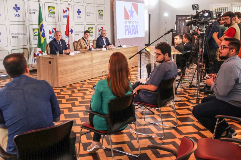 Coletiva  com o governo do estado. Novas Medidas Coronavírus <div class='credito_fotos'>Foto: Bruno Cecim / Ag.Pará   |   <a href='/midias/2020/originais/6100_cbdacca3-ba1d-d11c-dc35-34590bfb5256.jpg' download><i class='fa-solid fa-download'></i> Download</a></div>