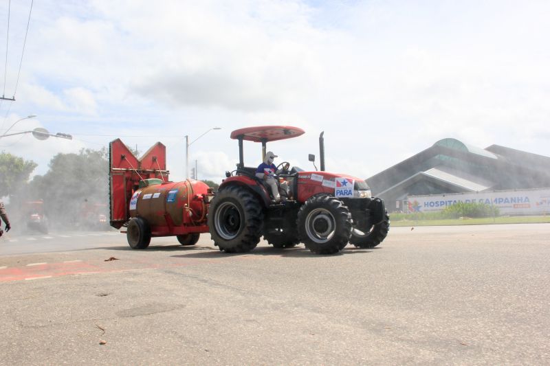Ação do governo higieniza vias públicas próximas a feiras, mercados e hospitais <div class='credito_fotos'>Foto: Marcelo Seabra / Ag. Pará | <a href='/midias/2020/originais/6280_805428a0-344a-054a-63ea-9b36ce2136b8.jpg' download><i class='fa-solid fa-download'></i> Download</a></div>