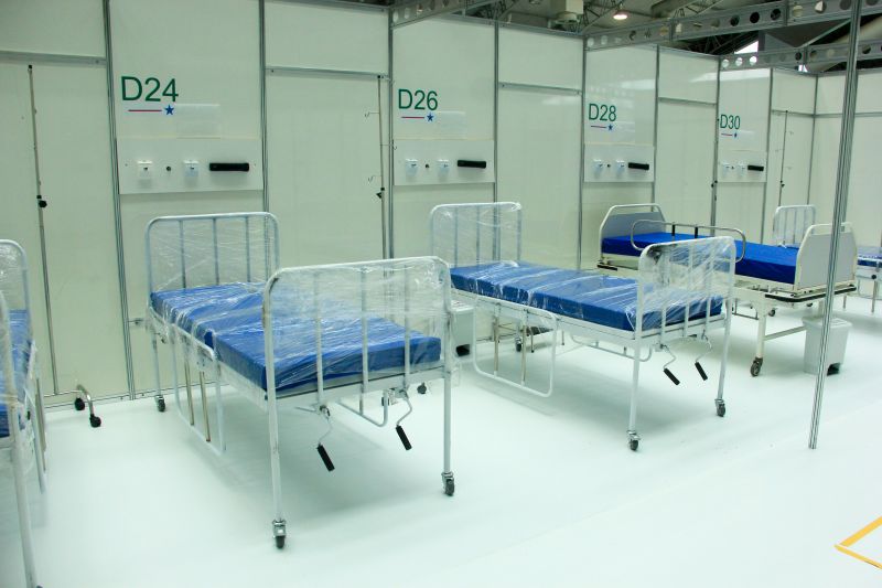 40 novas camas, próprias para utilização em Unidade de Tratamento Intensivo (UTI), foram entregues hoje no Hospital de Campanha de Belém. <div class='credito_fotos'>Foto: Marcelo Seabra / Ag. Pará | <a href='/midias/2020/originais/6281_a7ef8d09-3ac1-4783-c679-b41216f2ed49.jpg' download><i class='fa-solid fa-download'></i> Download</a></div>