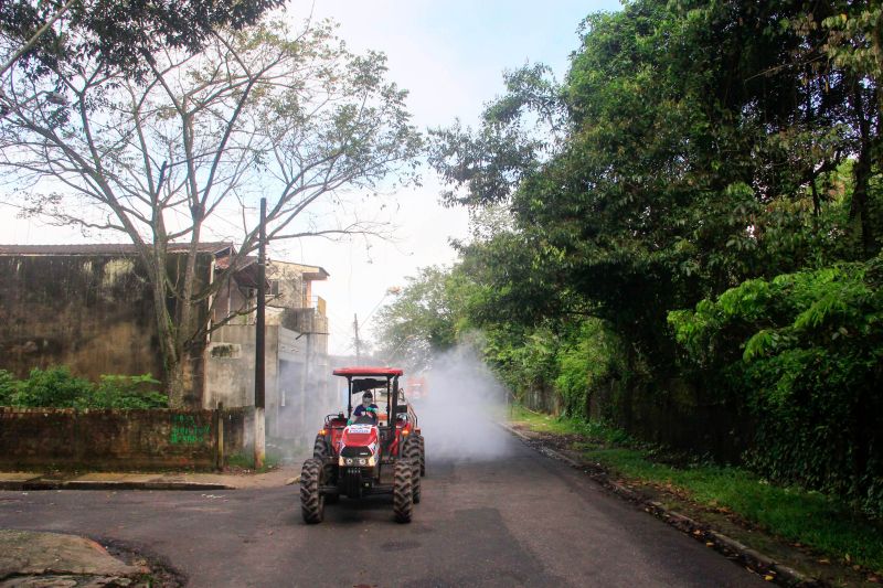 4 dia de Desinfecção contra covid19 promovida pelo Estado pelas ruas de Belém.
Na foto: <div class='credito_fotos'>Foto: Marcelo Seabra / Ag. Pará   |   <a href='/midias/2020/originais/6284_5dfaba1a-b6dc-0787-189b-0526fa96f483.jpg' download><i class='fa-solid fa-download'></i> Download</a></div>