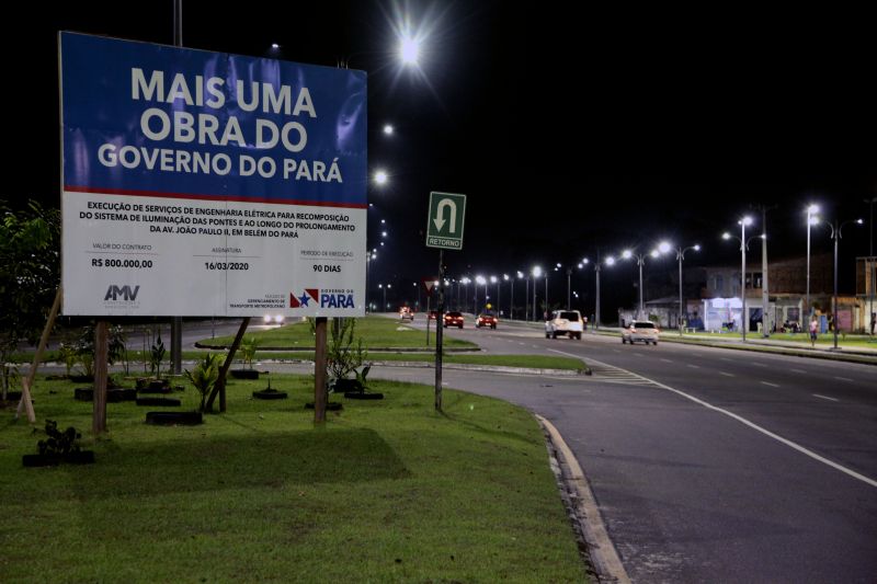 Belém, Pará, Brasil. ILUMINAÇÃO JOÃO PAULO II - 01/07/2020. Foto: Ricardo Amanajás / Agência Pará. <div class='credito_fotos'>Foto: Ricardo Amanajás / Ag. Pará | <a href='/midias/2020/originais/6520_dd01aaf6-2227-cab8-2683-a6cc7b8183ff.jpg' download><i class='fa-solid fa-download'></i> Download</a></div>