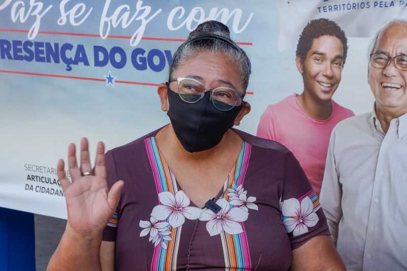 Belém 08 de julho de 2020, no dia 11 de julhoserá comemorado o 1º ano entra das açãos sociais do Ter Paz na Cabanagem. Socorro Mereles Moradora da Cabanagem a 40 anos. <div class='credito_fotos'>Foto: Alex Ribeiro / Ag. Pará | <a href='/midias/2020/originais/6541_47212e93-2087-e46e-e8ae-44197d283332.jpg' download><i class='fa-solid fa-download'></i> Download</a></div>