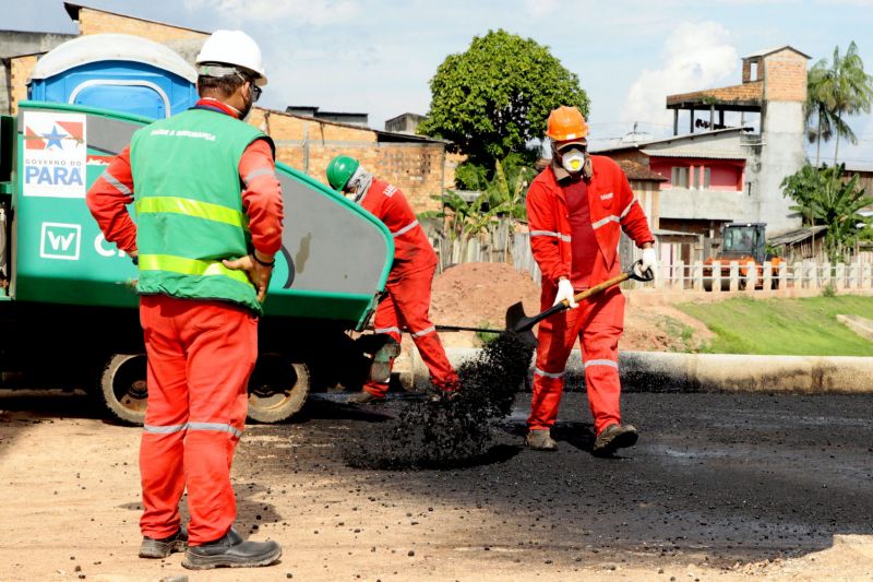 Belém, Pará, Brasil. OBRAS TUCUNDUBA - AV TUCUNDUBA ENTRE MUN DURUCUS E NOSSA SENHORA DAS GRAÇAS - 16/07/2020. Foto: Ricardo Amanajas / Diário do Pará. <div class='credito_fotos'>Foto: Ricardo Amanajás / Ag. Pará | <a href='/midias/2020/originais/6564_c1ec5156-2dc2-ec92-70f8-443c242b95b1.jpg' download><i class='fa-solid fa-download'></i> Download</a></div>