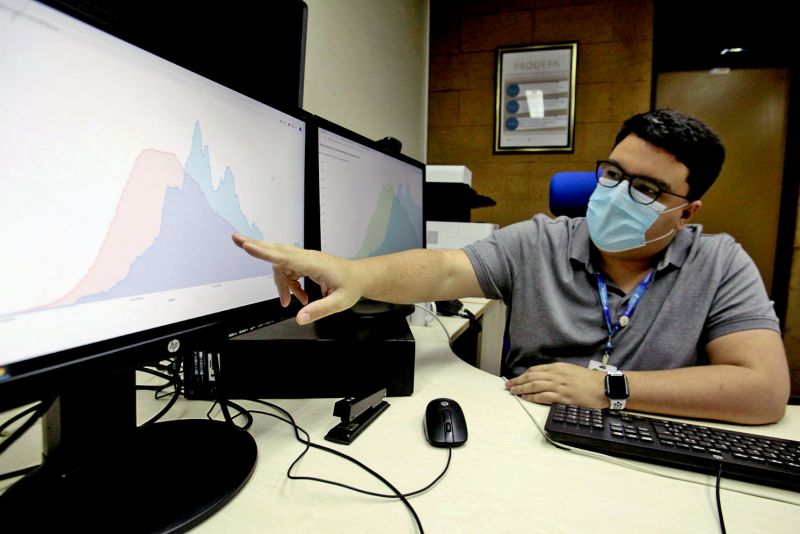 Belém, Pará, Brasil . METODOLOGIA PRODEPA COVID19 - Gustavo Costa, Diretor de Desenvolvimento de Sistemas da Prodepa - 23/07/2020 <div class='credito_fotos'>Foto: Ricardo Amanajás / Ag. Pará | <a href='/midias/2020/originais/6605_43b20d57-b5ba-4427-2fe7-df5470202057.jpg' download><i class='fa-solid fa-download'></i> Download</a></div>