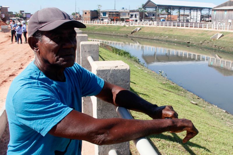 Na manhã desta terça-feira (28), as obras do projeto de macrodrenagem da Bacia do Tucunduba, em Belém, receberam a visita da Comissão de Acompanhamento de Obras (CAO). Formada por 18 moradores, a comissão tem a função de fiscalizar e acompanhar o andamento das obras do governo do Estado, através da Secretaria de Estado de Desenvolvimento e Obras Públicas (Sedop). <div class='credito_fotos'>Foto: Marcelo Seabra / Ag. Pará | <a href='/midias/2020/originais/6620_3fe0eb19-731f-100b-eb20-16d2b0f13556.jpg' download><i class='fa-solid fa-download'></i> Download</a></div>