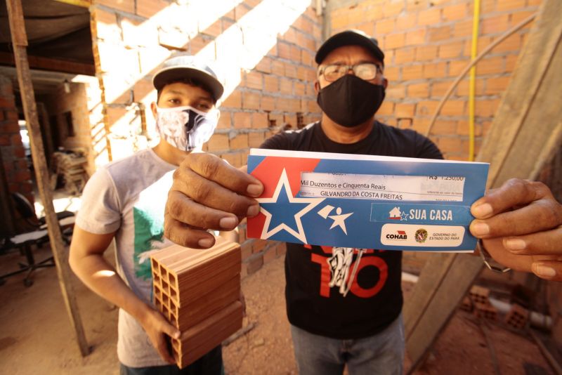 BelÃ©m, ParÃ¡, Brasil . ESPECIAL DIA DOS PAIS - Gilvandro da Costa Freitas e seu filho Davi Jose Freitas, 16 anos - 07/08/2020