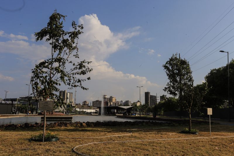 A primeira fase da intervenção paisagística no Parque Urbano Belém Porto Futuro foi iniciada neste sábado (22) com o plantio simbólico de 22 árvores. O ato teve a presença do governador Helder Barbalho; da secretária de Estado de Cultura, Ursula Vidal, e de representantes de entidades empresariais paraenses que contribuem com a arborização do espaço, aberto ao público <div class='credito_fotos'>Foto: Jader Paes / Agência Pará | <a href='/midias/2020/originais/6743_33e94a15-6f5b-1aaa-578a-a3c138853b27.jpg' download><i class='fa-solid fa-download'></i> Download</a></div>