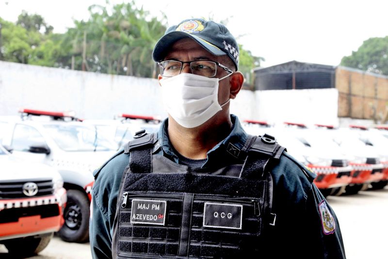 Belém, Pará, Brasil. EXPECTATIVA ENTREGA VIATURAS - Major João Azevedo, Chefe da seção de gerenciamento e controle de frota do almoxarifado central da PM - 25/08/2020 <div class='credito_fotos'>Foto: Ricardo Amanajás / Ag. Pará | <a href='/midias/2020/originais/6758_46c47f5a-29e7-9d7e-bd07-ff478510d6d8.jpg' download><i class='fa-solid fa-download'></i> Download</a></div>