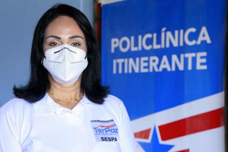 Belém, Pará, Brasil. ÚLTIMO DIA POLICLINICA ITINERANTE - Alessandra Amaral, coordenadora poli itinerante - 30/08/2020. Foto: Ricardo Amanajás / Ag Pará. <div class='credito_fotos'>Foto: Ricardo Amanajás / Ag. Pará | <a href='/midias/2020/originais/6777_de6edc3f-4c65-3899-08b0-9b67ddc1ab00.jpg' download><i class='fa-solid fa-download'></i> Download</a></div>