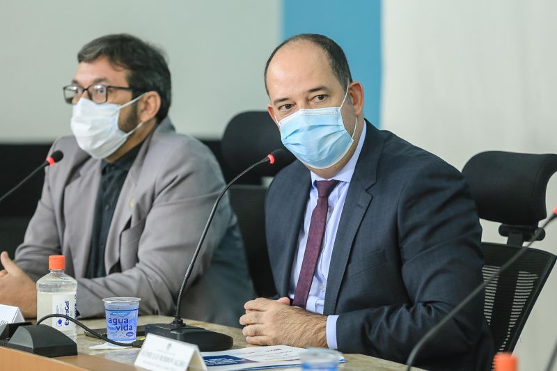 Marcel Botelho e Rômulo Rodovalho. <div class='credito_fotos'>Foto: Jader Paes / Agência Pará | <a href='/midias/2020/originais/6853_79cd6529-5b5a-9420-bc45-c2fbabf957db.jpg' download><i class='fa-solid fa-download'></i> Download</a></div>