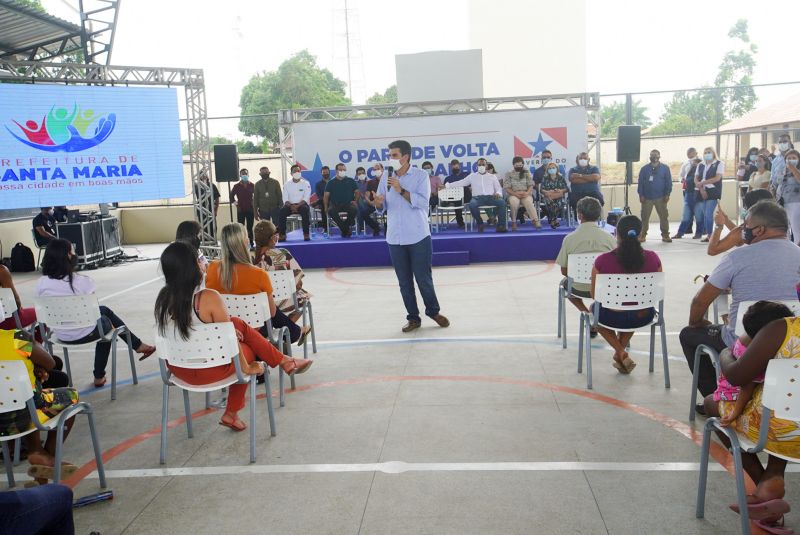 Governo do Estado Entrega títulos de terra em Santa Maria do Pará <div class='credito_fotos'>Foto: Marco Santos / Ag. Pará | <a href='/midias/2020/originais/7150_06ffbf5d-8e65-6eb6-29ec-0c8711189f3e.jpg' download><i class='fa-solid fa-download'></i> Download</a></div>