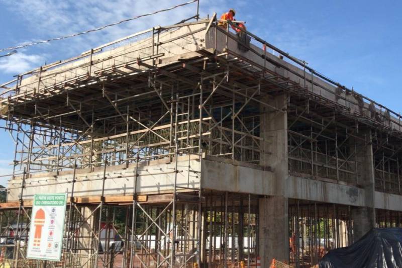  construção do segundo pavimento do CCO;