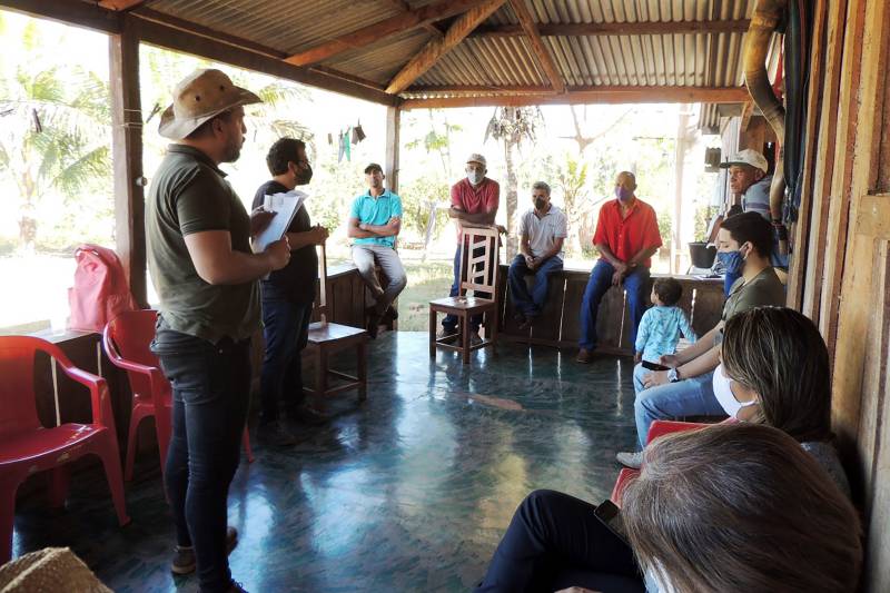 Reunião do TS na Comunidade do Xadá com a ASSOCIAÇÃO APRAX. Créditos - Ascom Ideflor-Bio tetetetet